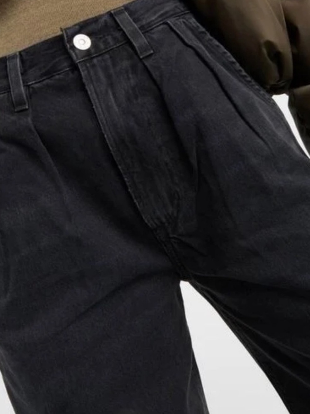 NWT Citizens Of Humanity Jeans Maritzy Trouser Pleated in Prophecy Black - Picture 6 of 13
